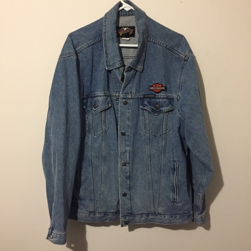 Harley Davidson 100 year anniversary Jean jacket